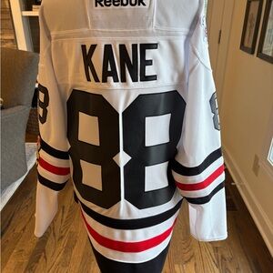 Reebok White and Black Hockey Jersey